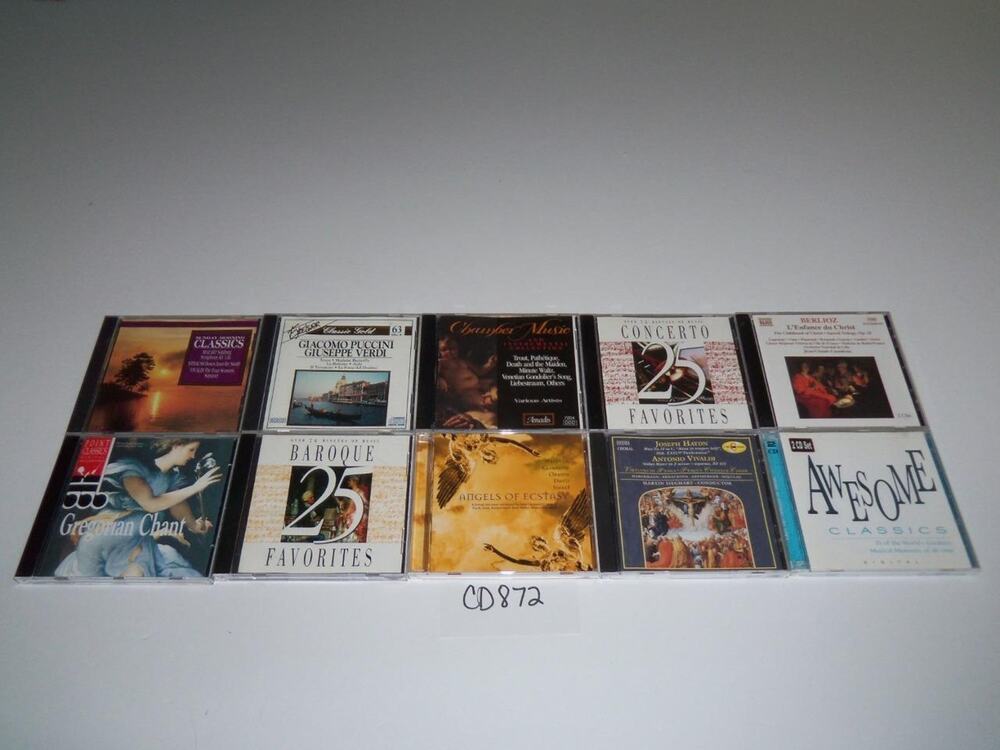Classical 10 CD Lot Choral Baroque Mixed Misc Instrument -0618CD872